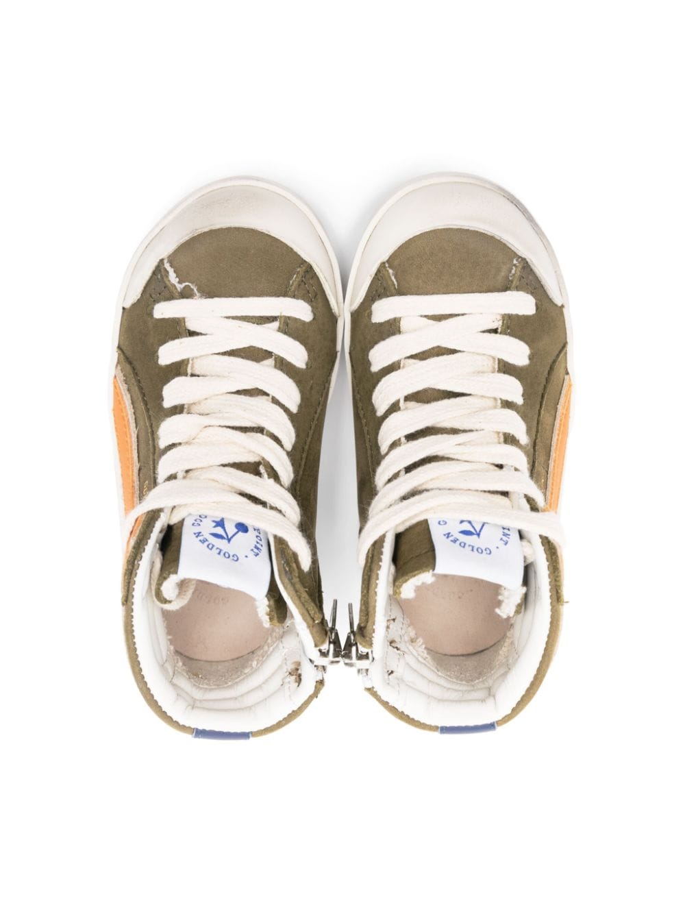 Golden Goose Kids x Bonpoint sneakers met sterpatch Groen