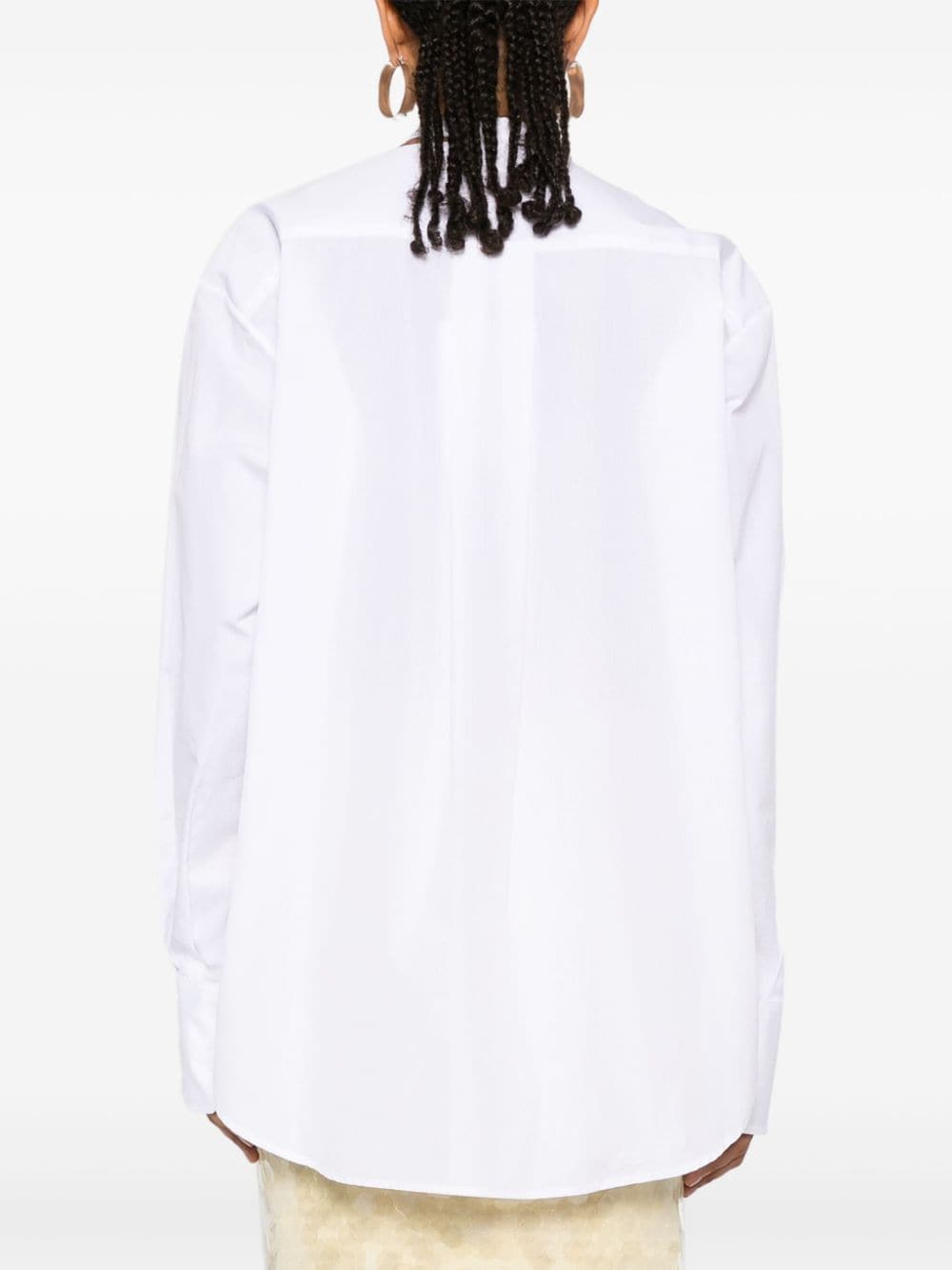 Shop Plan C Ripstop Shirt In White