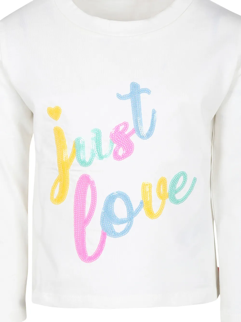 Billieblush Katoenen T-shirt met pailletten Wit