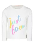 Billieblush sequined cotton T-shirt - White