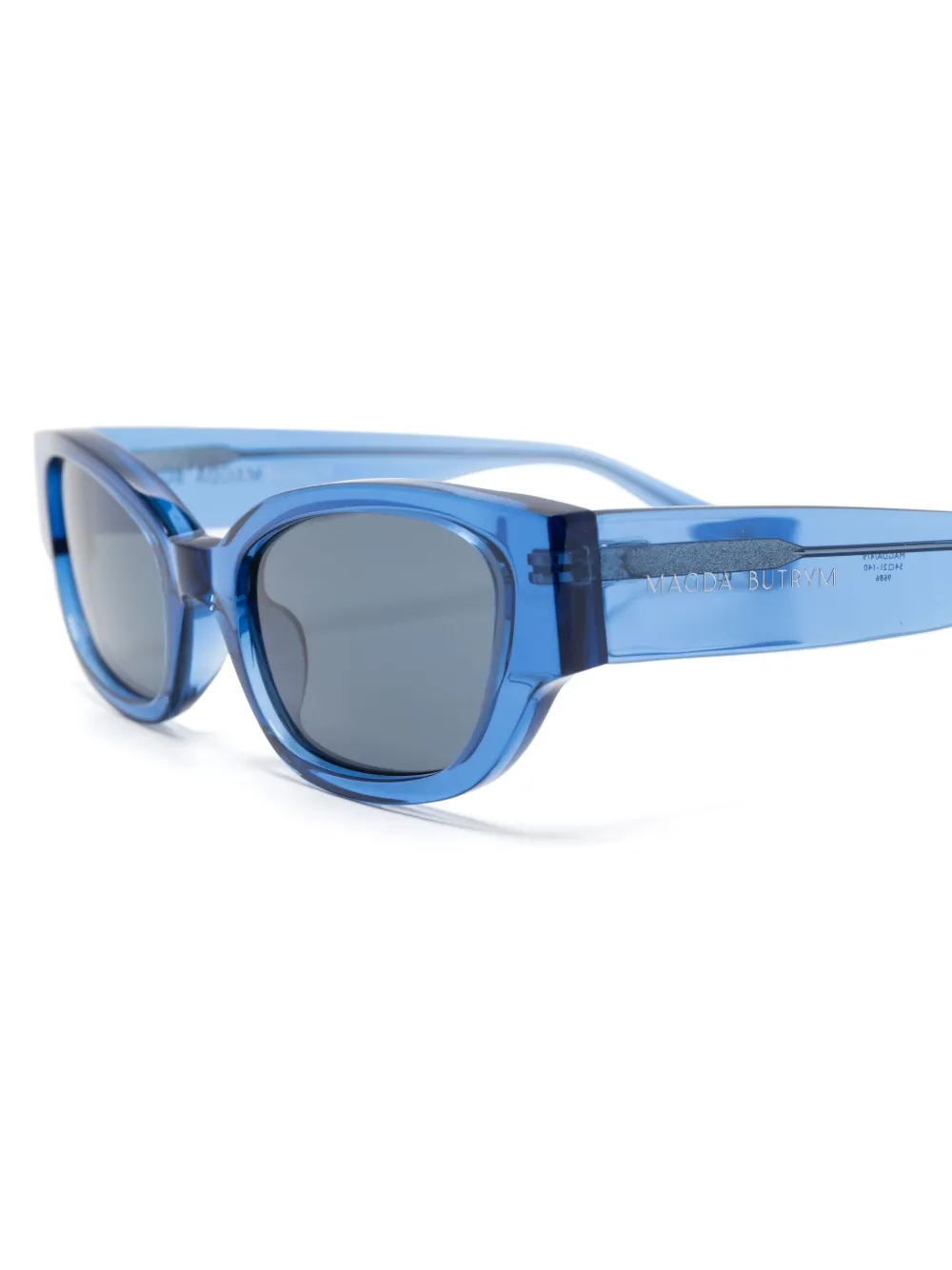 Linda Farrow x Magda Butrym zonnebril met cat-eye montuur Blauw
