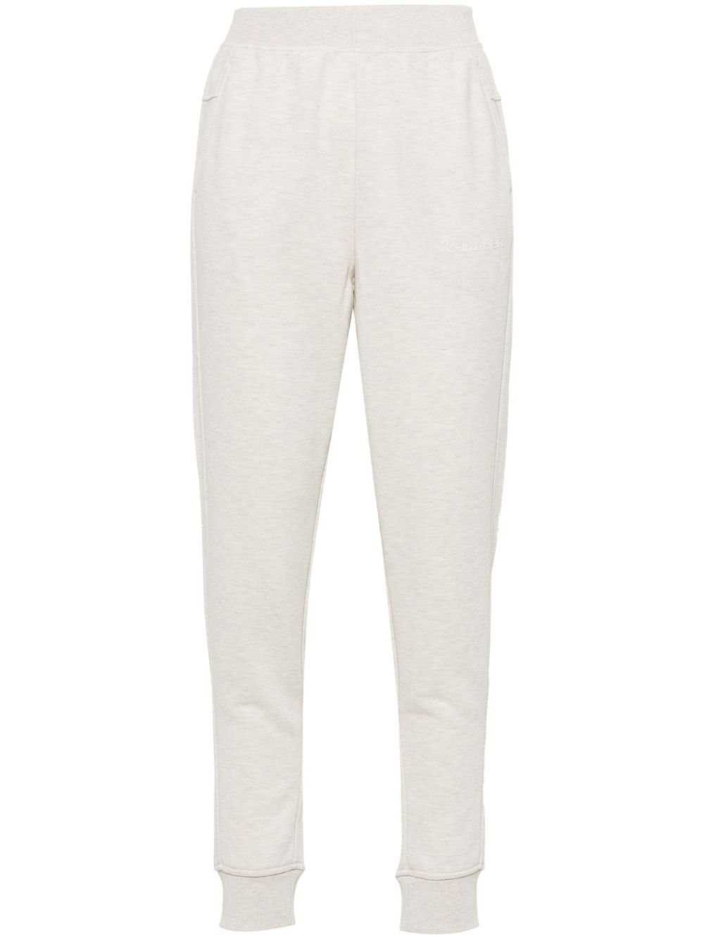 Calvin Klein logo-appliqué track pants - Neutrals