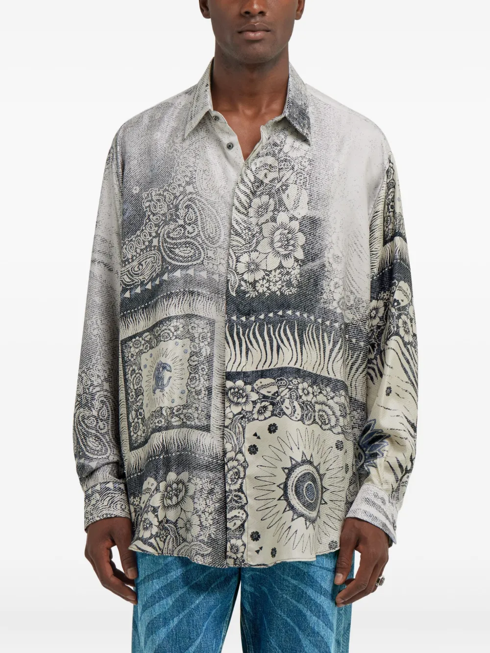 Roberto Cavalli Camicia con stampa bandana | Camicie | Image 3