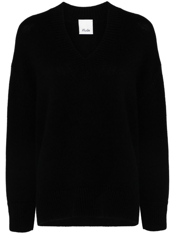 Allude cashmere sweater women Cashmere M Black