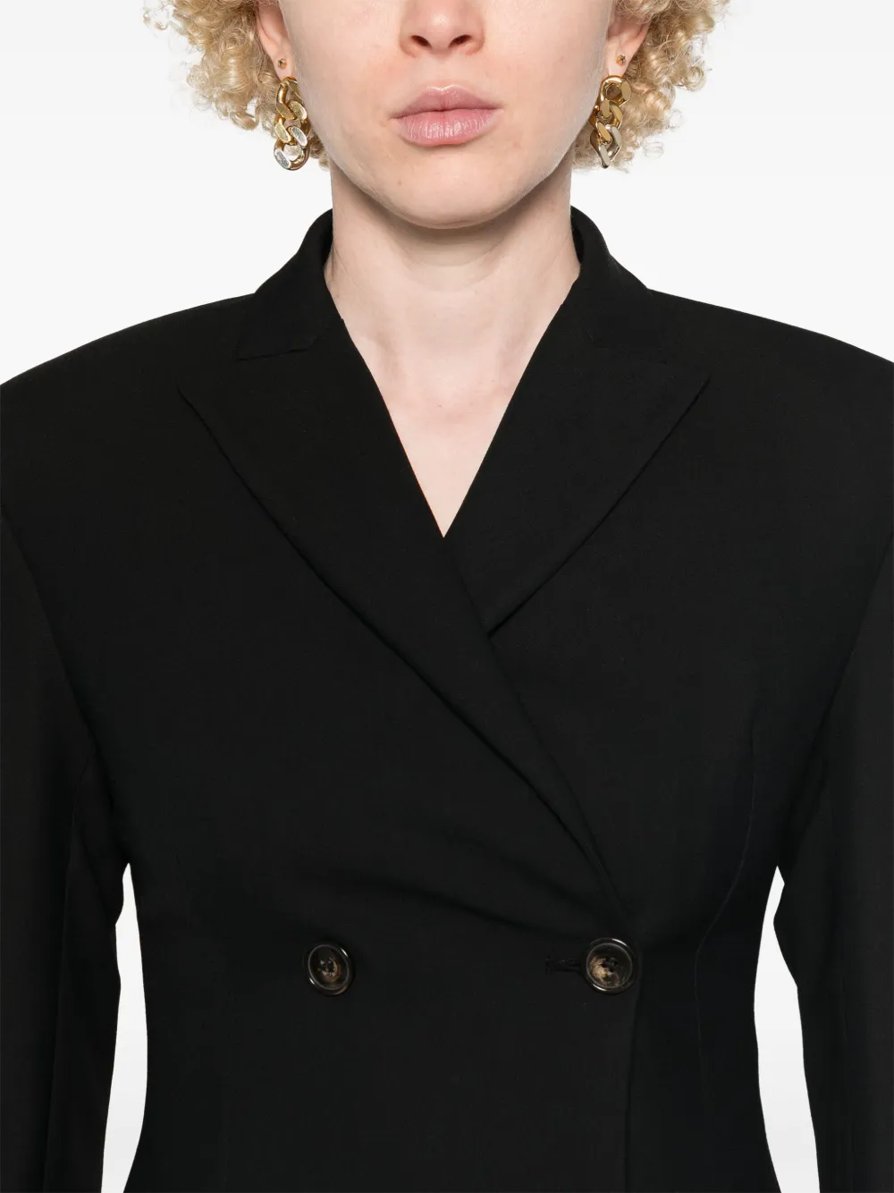 Erika Cavallini Cady blazer Zwart