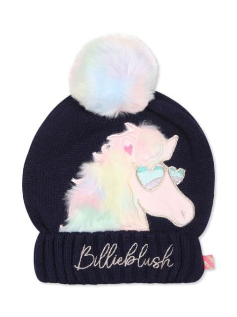 Billieblush pompom-detail beanie