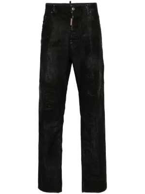 Marni marble-dyed wide-leg Jeans | Black | FARFETCH