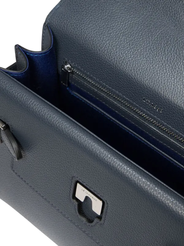 Le Tanneur Medium Double Flap Emilie Tote Bag | Blue | FARFETCH