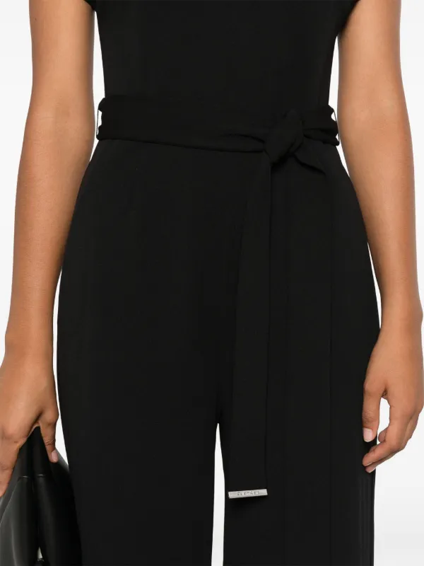 Calvin Klein crepe jumpsuit women Polyester Spandex Elastane 34 Black