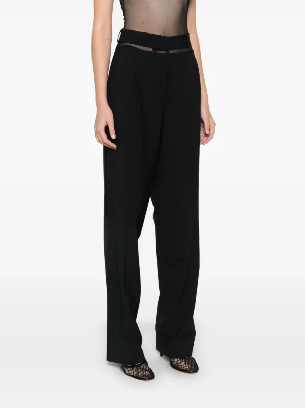 パンツ NENSI DOJAKA Women Straight Pants NDSS25TRS071 BLACK FRANKIE Nensi Dojaka trousers – Michele Franzese