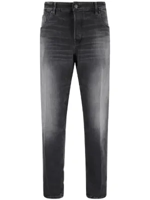 Emporio Armani J75 ストレッチ スリムジーンズ | ブラック | FARFETCH JP