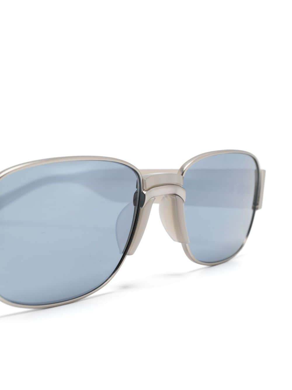 LINDA FARROW RECTANGLE-FRAME SUNGLASSES 