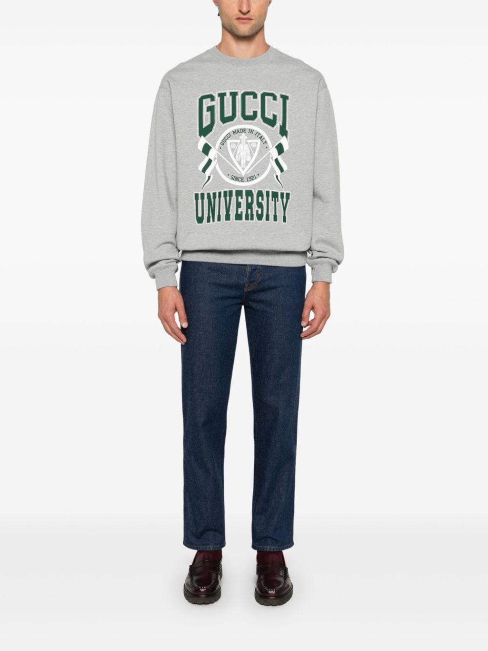 Gucci Sweater met print - Grijs