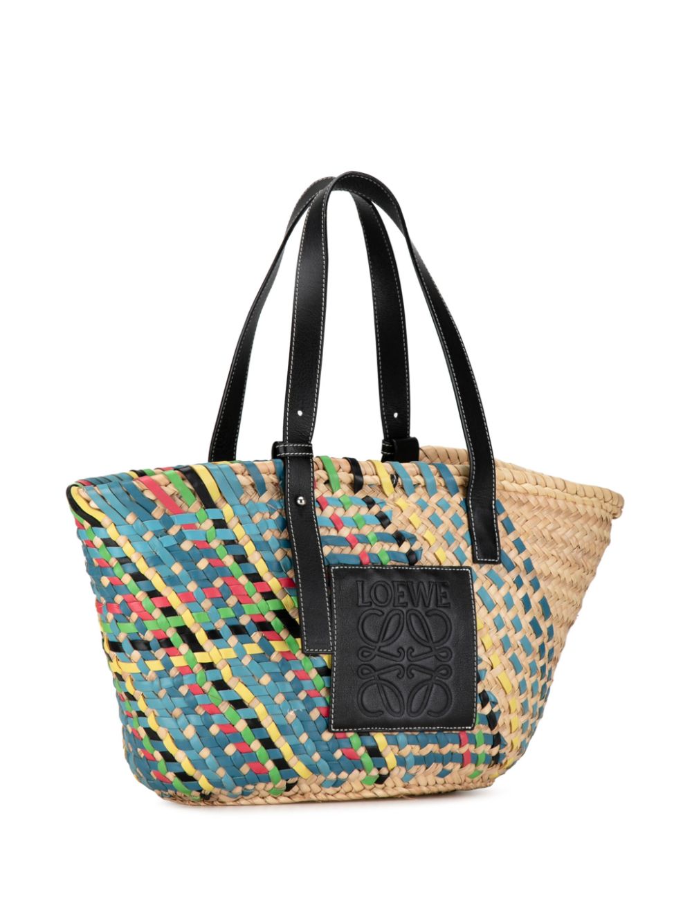 Loewe 2021-2023 Multicolor Raffia Basket tote bag Women