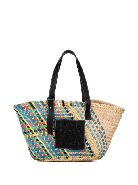 Loewe 2021-2023 Multicolor Raffia Basket tote bag Women