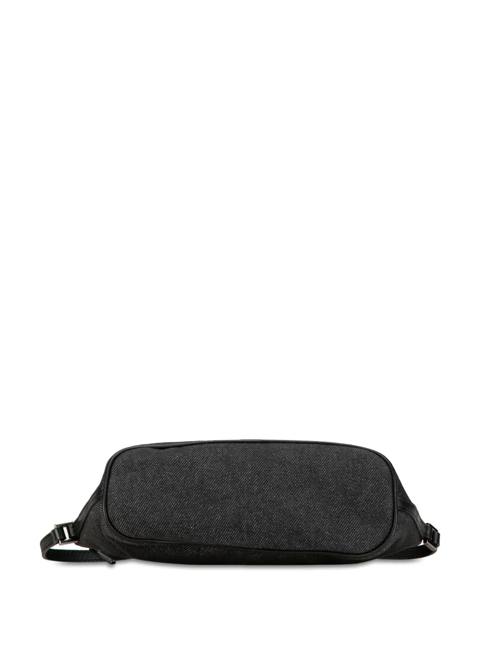 Pre-owned Gucci 2000-2015 Denim Boat Shoulder Bag In Black