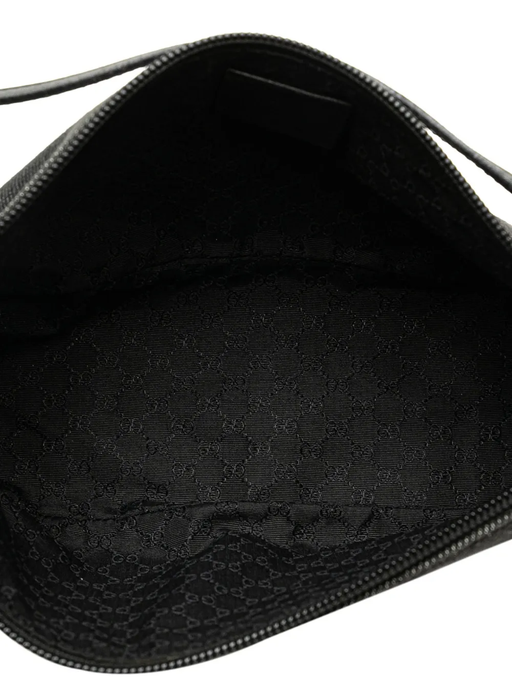 Pre-owned Gucci 2000-2015 Denim Boat Shoulder Bag In Black