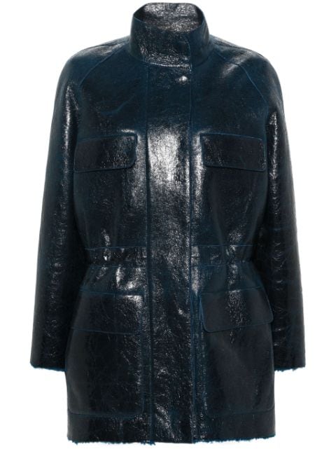 FENDI leather coat