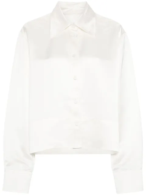 Jil Sander camisa con pliegues