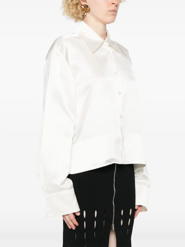 当店だけの限定モデル ボックスプリーツ Sander Jil シャツ JP FARFETCH | ホワイト | トップス