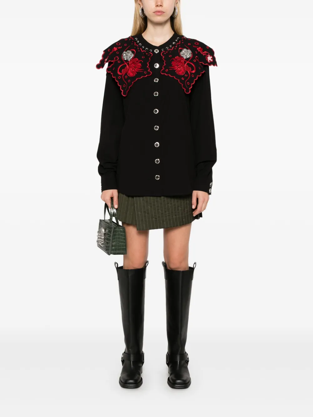 Chopova Lowena Marlin blouse - Zwart