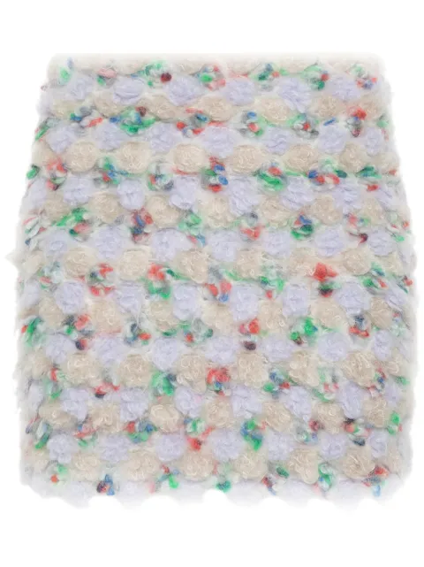 Blumarine bouclé mini skirt