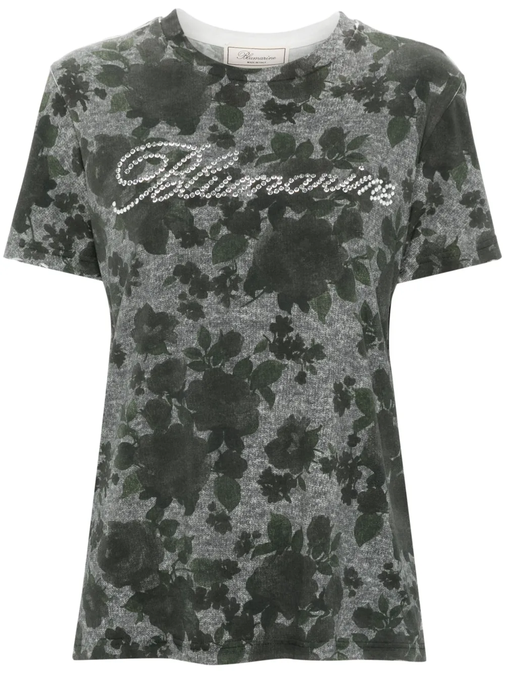 Blumarine playera con rosas estampadas | gris | Image 1