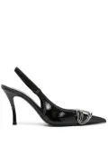 Diesel 95mm Décoletté slingback pumps - Black