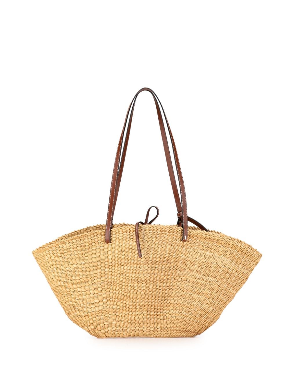 Loewe Pre-Owned 2010-2023 Small Raffia Shell Basket tote bag - Bruin