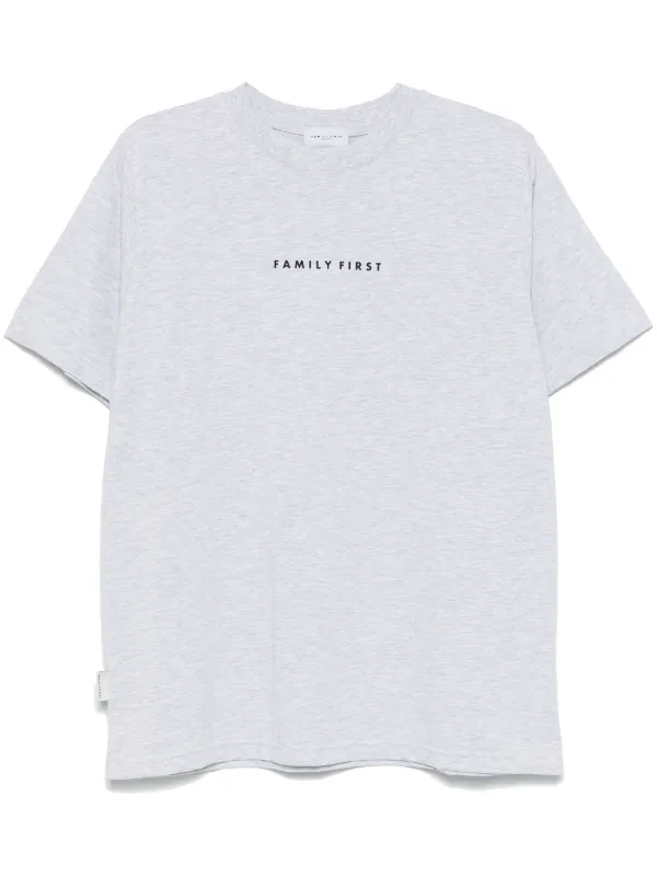 Tシャツ・カットソー FAMILY FIRST FW24 T-SHIRT BOX LOGO (TS2401 GY) T-Shirt “FW24” Box Logo