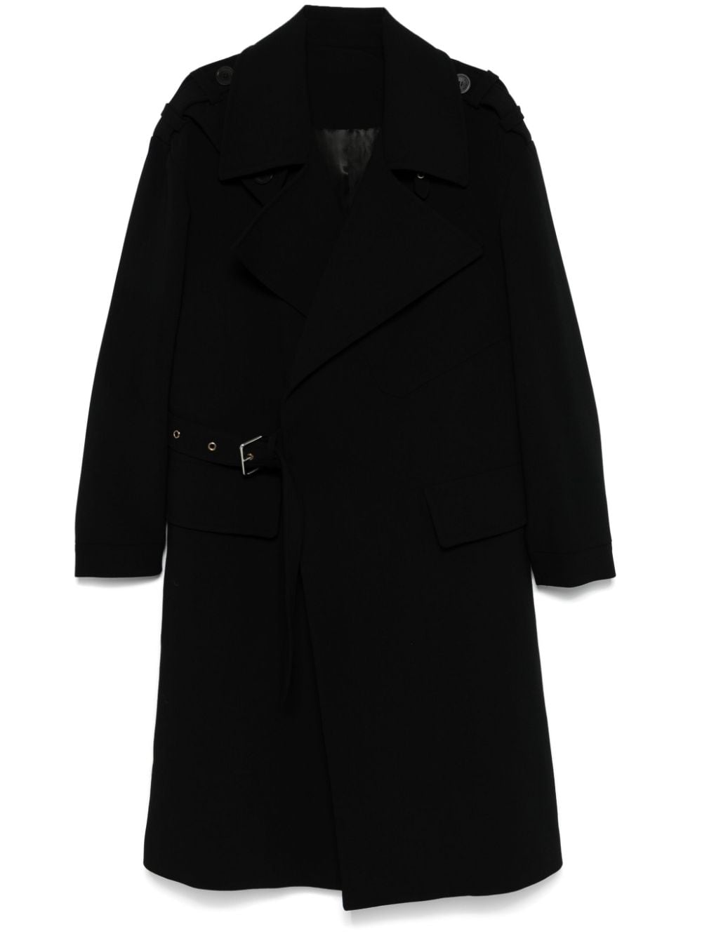 Balmain Cappotto con cintura - Nero