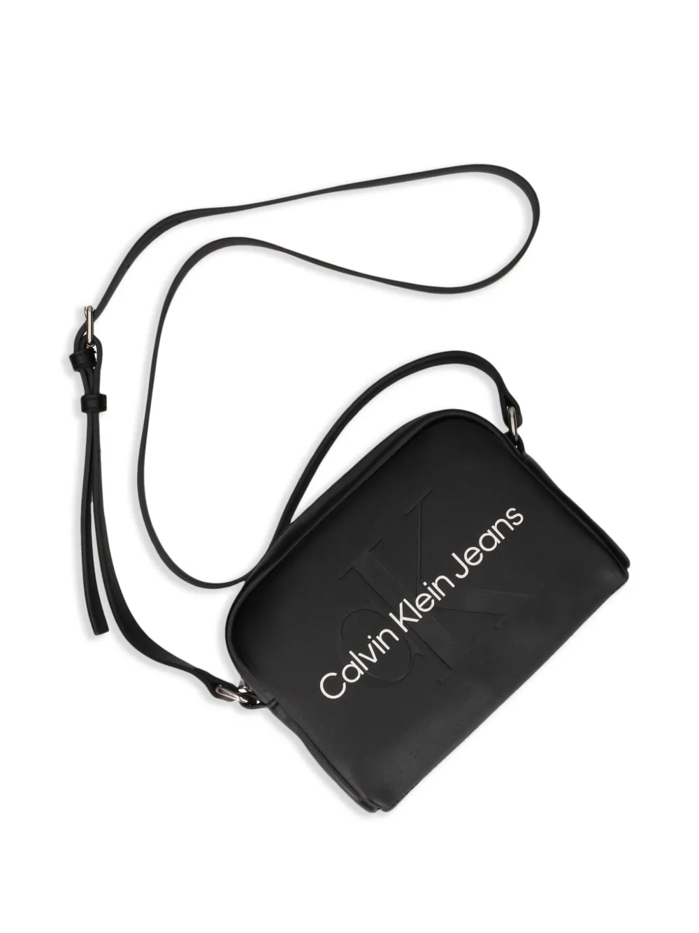 Calvin Klein Jeans Debossed Logo Cross Body Bag | Black | FARFETCH