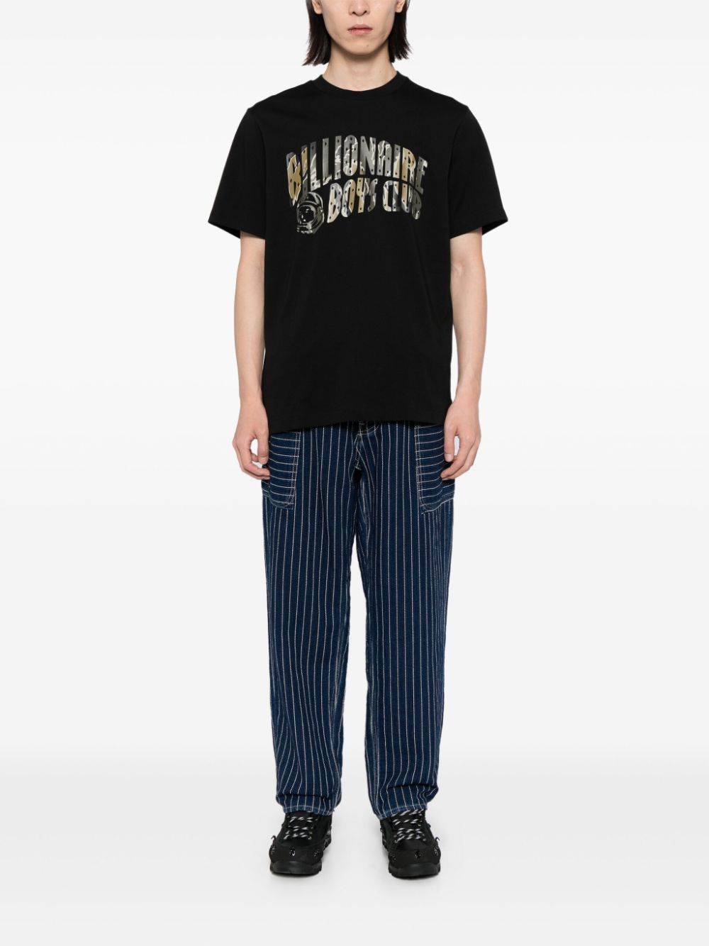 Billionaire Boys Club CAMO ARCH T-shirt met logo - Zwart