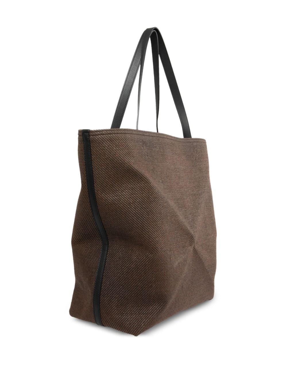 Shop Loewe Large Puzzle Fold Tote Bag In Brown