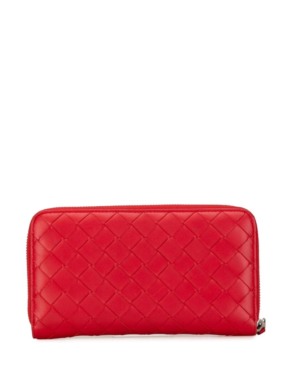 Bottega Veneta Pre-Owned 2012-2023 Intrecciato Zip Around Wallet long wallets - Rood