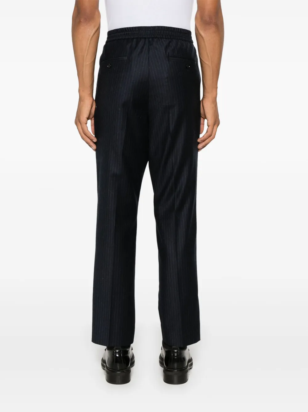 AMI Paris Broek met krijtstreep Blauw