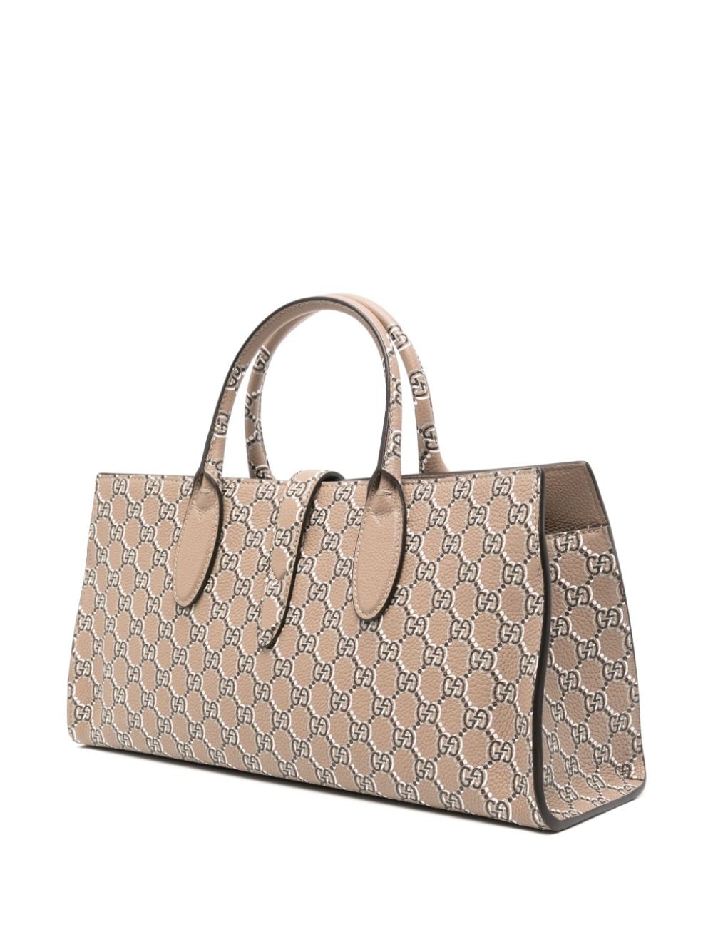 Shop Gucci Gg Supreme Tote Bag In Brown