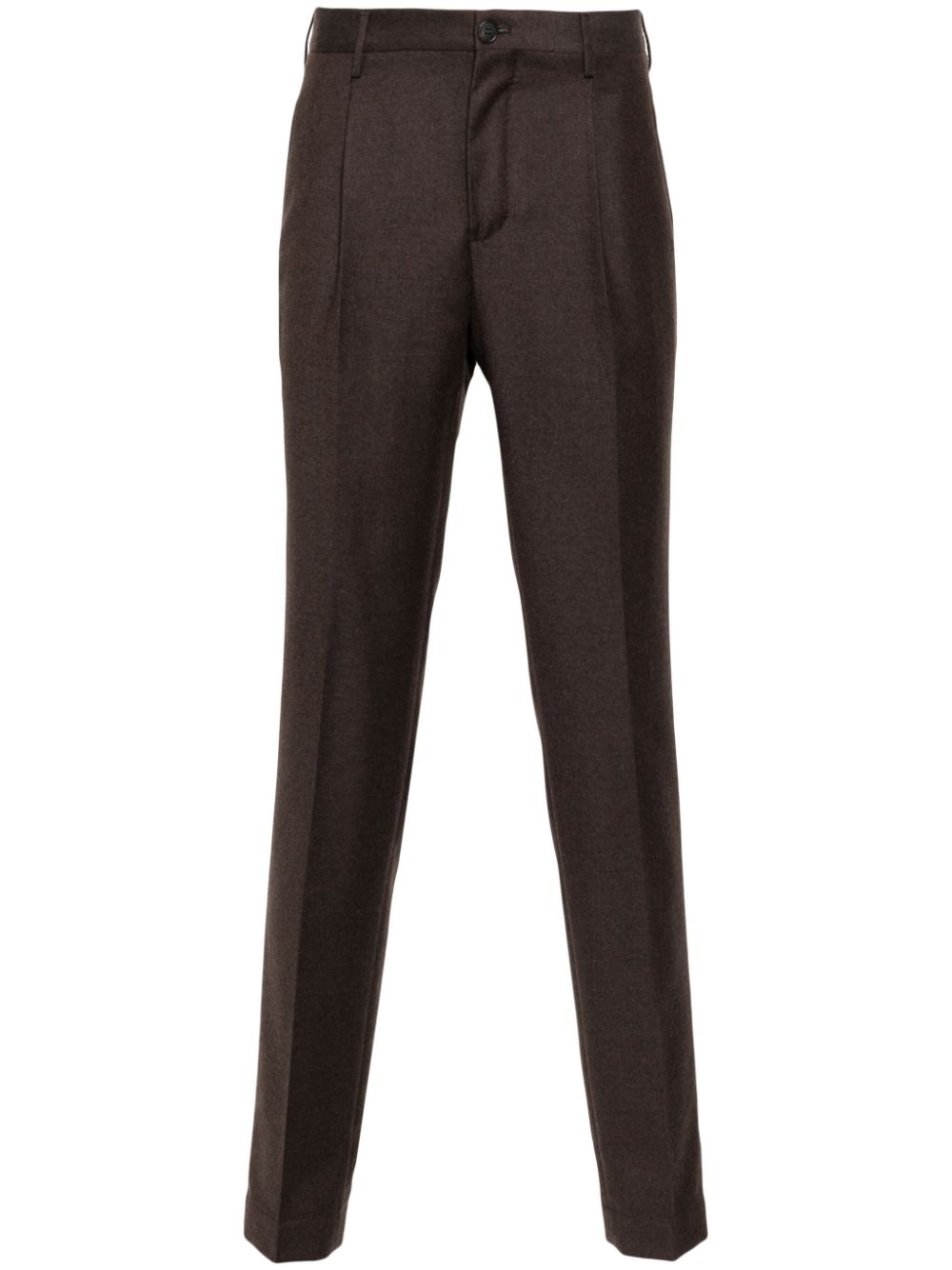 Incotex virgin wool trousers - Brown