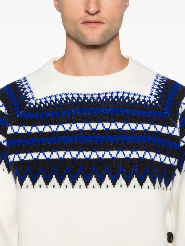 Wales Bonner Mist フェアアイル セーター | ホワイト | FARFETCH JP