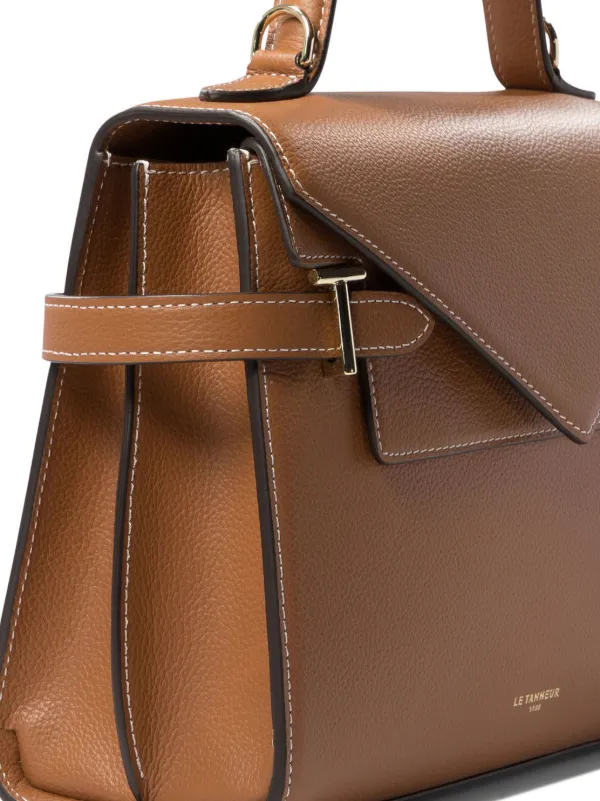 Le Tanneur Medium Double Flap Emily Tote Bag | Brown | FARFETCH