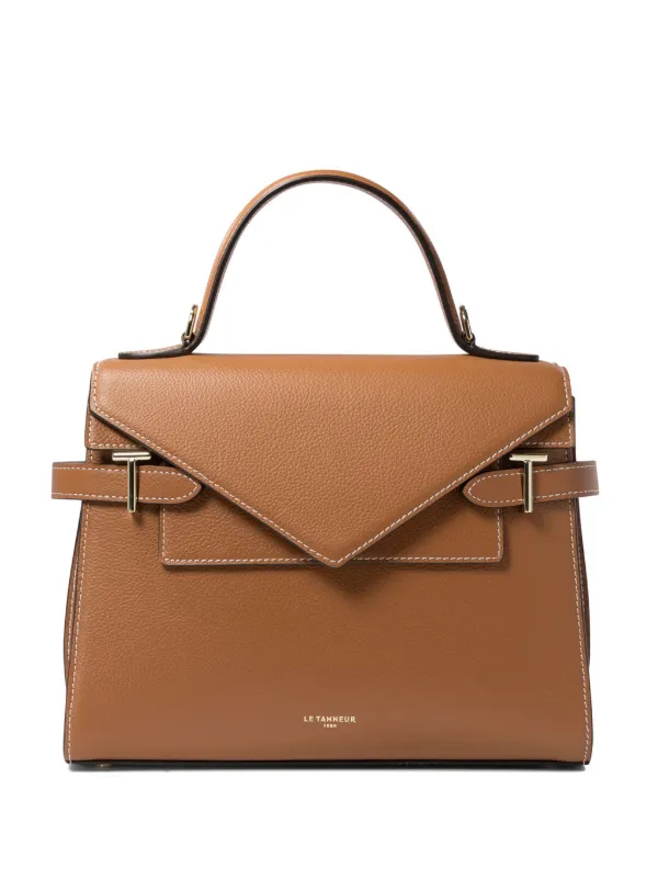 Le Tanneur Mittelgroße Emily Double Flap Tote Bag | Braun