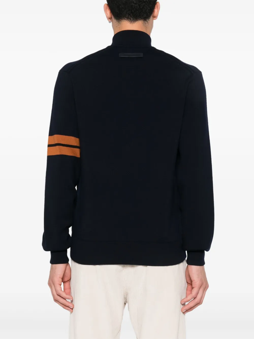 Zegna Quilted Jacket Blue FARFETCH AO