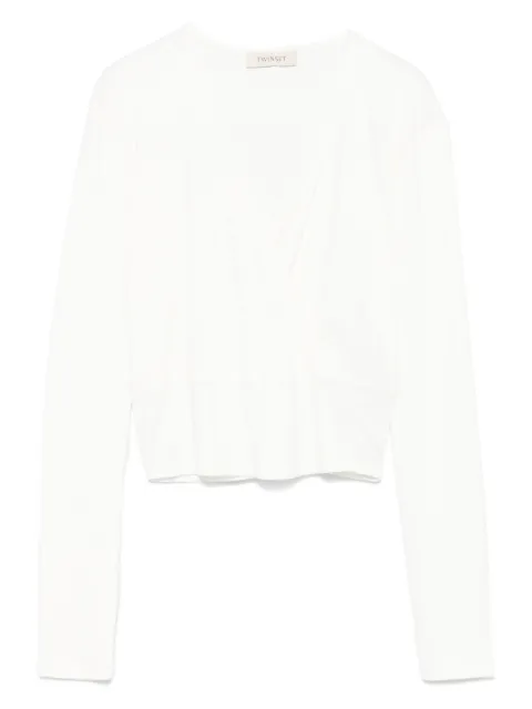 TWINSET Kids logo-plaque T-shirt