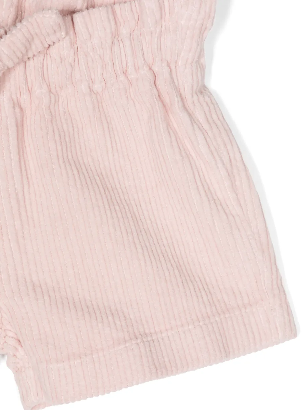Il Gufo Geribbelde shorts Roze