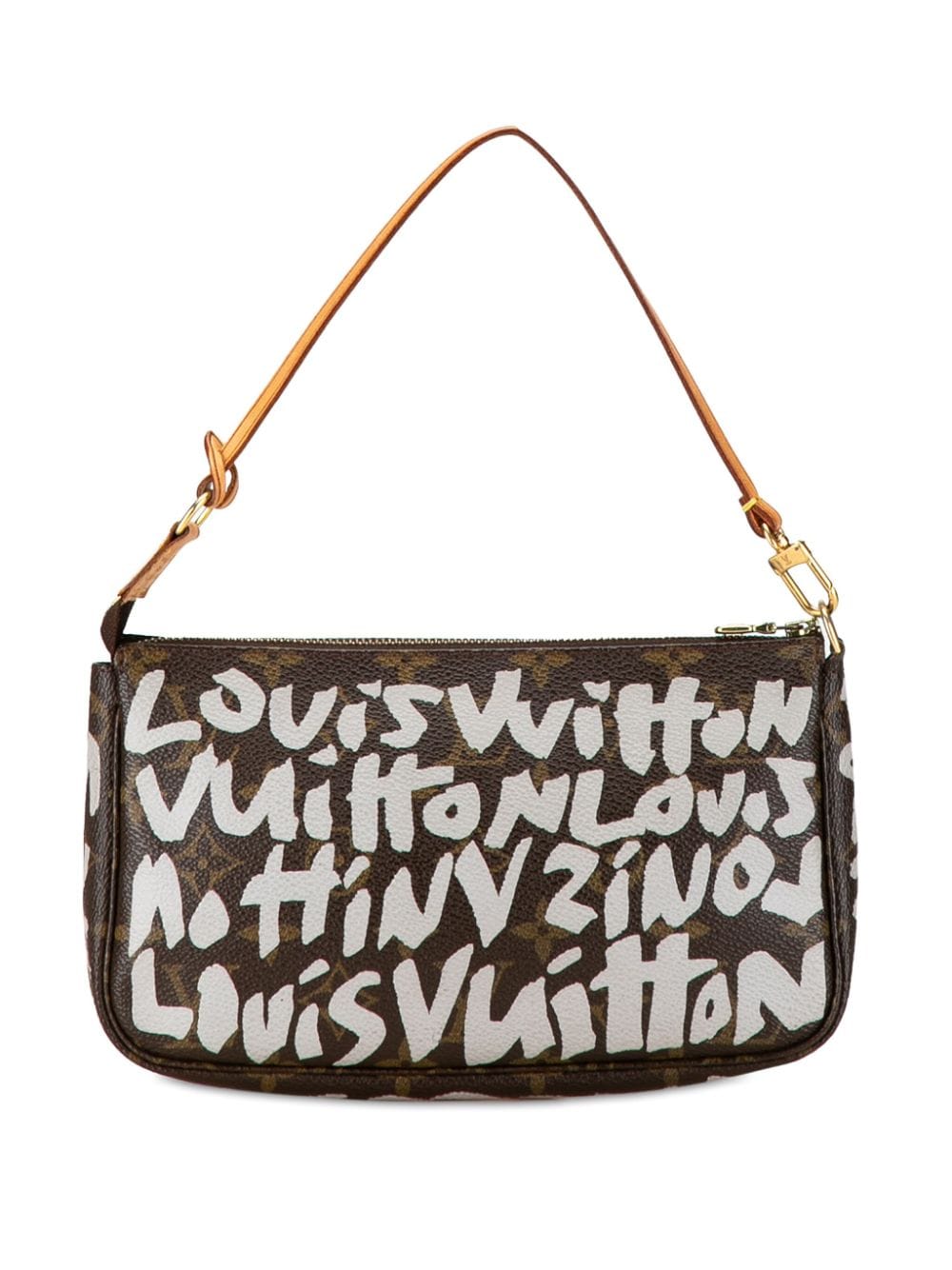 Louis Vuitton Pre-Owned 2001 x Stephen Sprouse Monogram Graffiti Pochette Accessoires shoulder bag - Bruin