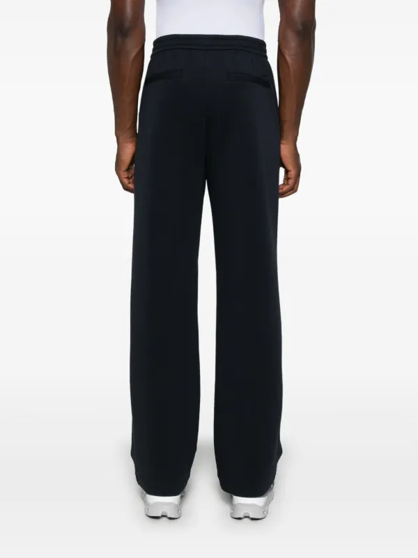 Emporio Armani double-jersey Creased Trousers | Blue