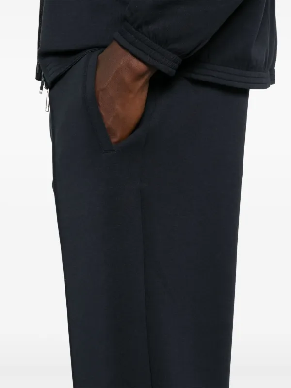 Emporio Armani double-jersey Creased Trousers | Blue