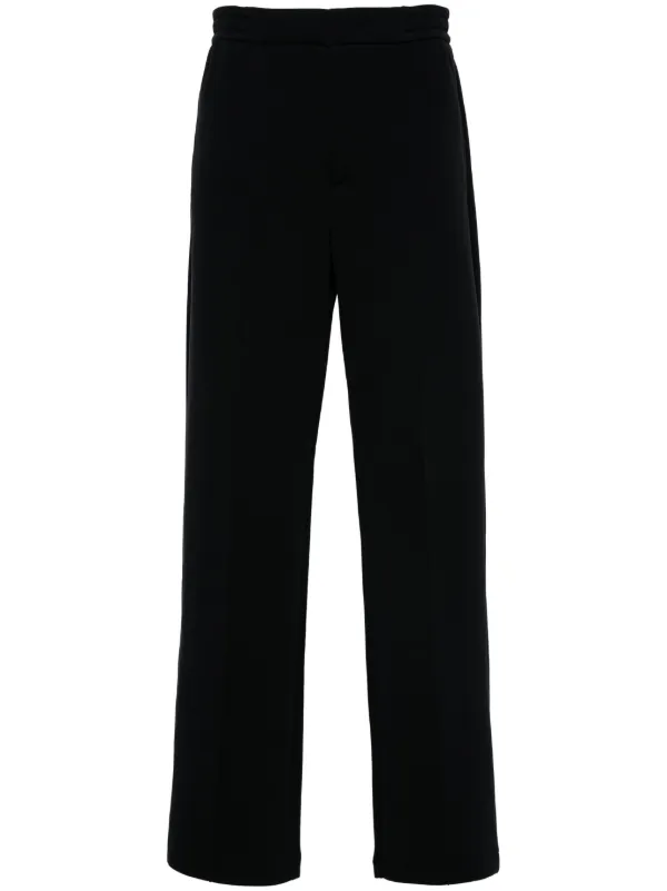 Emporio Armani double-jersey Creased Trousers | Blue
