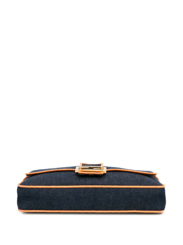 Fendi Pre-Owned 2012-2023 デニム バゲット サッチェルバッグ L