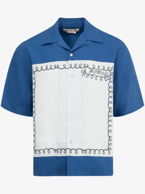 Marni chemise à imprimé échos